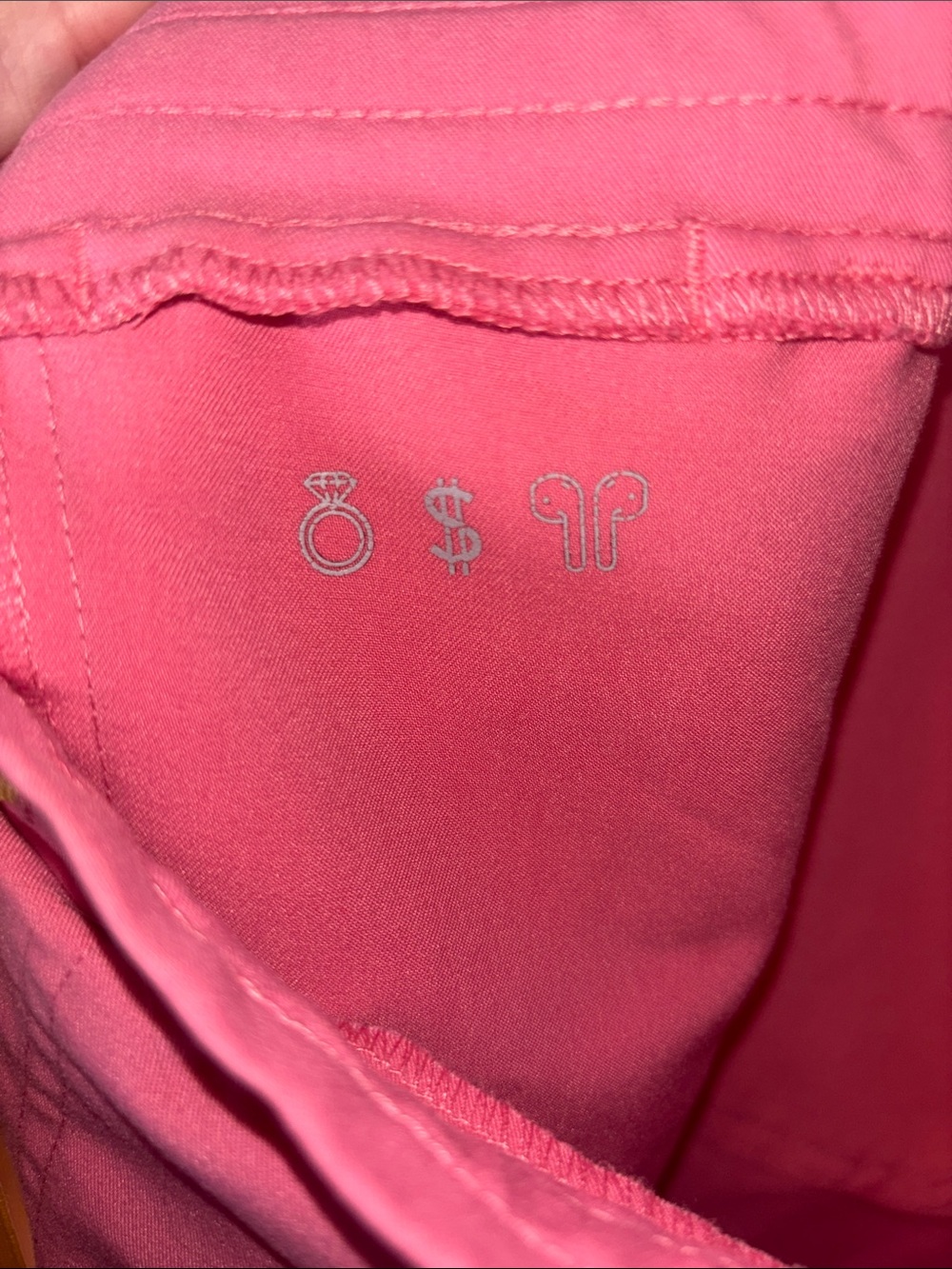 Pink Drawstring Cargo Scrub Pants - Picture 10 of 10